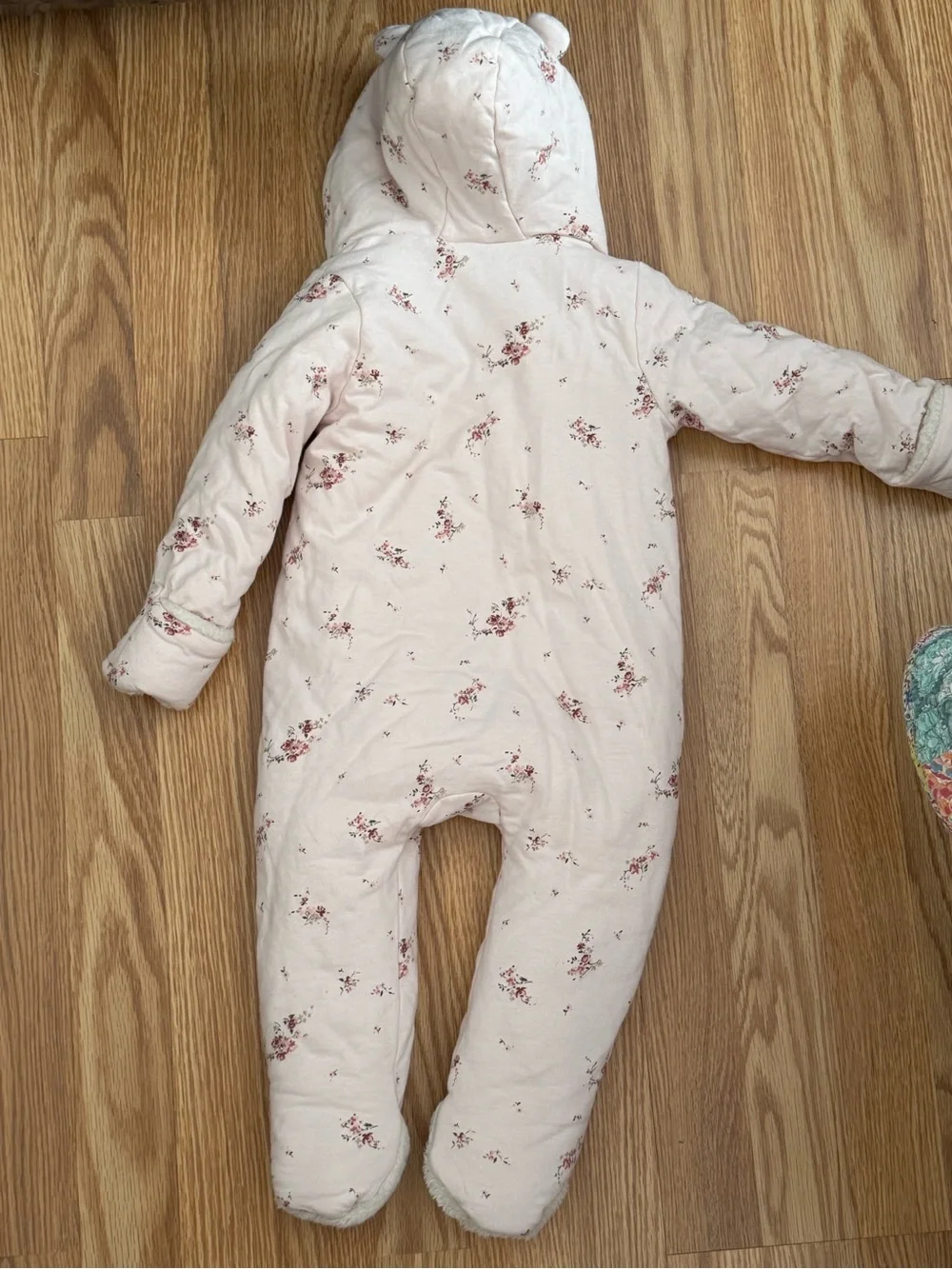 GAP Baby Cream and Light Pink Plush Jacket